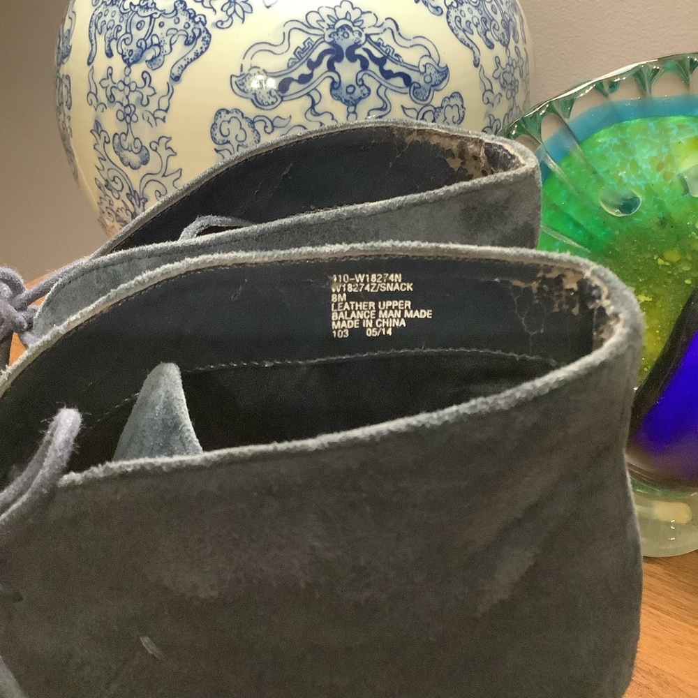 White Mountain Women's Blue Suede Lace Up Boots - Picture 5 of 9
